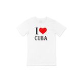 Cix I Love Cuba Baskılı Beyaz Unisex T-shirt