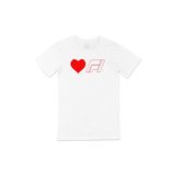 Cix I Love F1 Baskılı Beyaz Unisex T-shirt