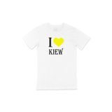 Cix I Love Kiew Baskılı Beyaz Unisex T-shirt