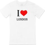 Cix I Love London Baskılı Beyaz Unisex T-shirt