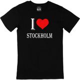 Cix I Love Stockholm Siyah T-shirt