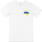 Cix I Love Ukrayna Baskılı Beyaz Unisex T-shirt
