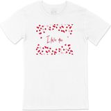 Cix I Love You Kalpli Baskılı Beyaz Unisex T-shirt