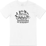 Cix I Love You More Than Yesterday Baskılı Beyaz Unisex T-shirt