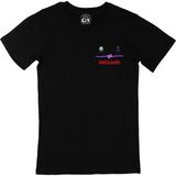Cix İngiltere Euro 2020 Siyah Cep Logo Tasarımlı Erkek T-shirt