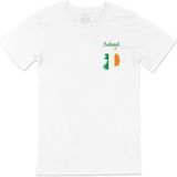 Cix İrlanda Haritalı ve Bayraklı Beyaz T-shirt