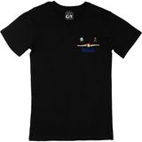 Cix İtalya Euro 2020 Siyah Cep Logo Tasarımlı Erkek T-shirt