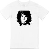 Cix Jim Morrison Baskılı Beyaz Unisex T-shirt