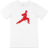 Cix Karate Fist Görselli Yuvarlak Yaka Siyah T-shirt