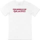 Cix Katar 2022 Dünya Kupası Yazılı Yuvarlak Yaka Siyah T-shirt