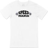 Cix Kaykay Speed Mania Yazılı Yuvarlak Yaka Beyaz T-shirt