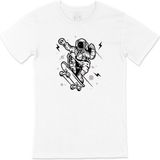 Cix Kaykaylı Astronot Baskılı Beyaz T-shirt