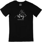 Cix Kendi Yolunu Bul Yazılı Motivasyon Siyah T-shirt