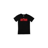 Cix Kırmızı Ant Man Logolu Yuvarlak Yaka Siyah T-shirt