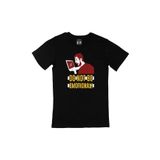 Cix Kırmızı Do Not Be Emotional Logolu Yuvarlak Yaka Siyah T-shirt