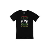 Cix Kırmızı Dont Need Life Logolu Yuvarlak Yaka Siyah T-shirt