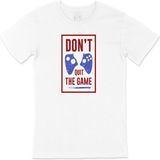 Cix Kırmızı Don't Quit The Game Tişört - L - Beyaz