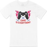 Cix Kırmızı Game Is Everything Tişört - XS - Beyaz