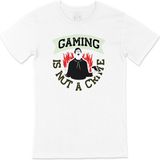 Cix Kırmızı Gaming Is Not A Crime Tişört - XXL - Beyaz