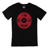 Cix Kırmızı I Am Mixing Logolu Yuvarlak Yaka Siyah T-shirt