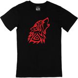 Cix Kırmızı Kurt Siyah Tişört - 4XL