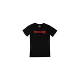 Cix Kırmızı Music Is Magıc Yazılı Yuvarlak Yaka Siyah T-shirt