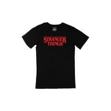 Cix Kırmızı Stranger Things Siyah Erkek T-shirt