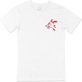 Cix Kızgın Kurt Cep Logo Tasarımlı Beyaz Tişört - 4XL