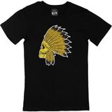 Cix Kızıl Derili Kuru Kafa Siyah Erkek T-shirt