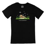 Cix Kolezyum Baskılı Siyah Erkek T-shirt