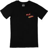 Cix Ksilofon Çalan Karınca Cep Logo Tasarımlı Siyah T-shirt