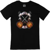 Cix Live Free Or Die Music Logolu Yuvarlak Yaka Siyah T-shirt