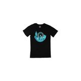 Cix Londra Baskılı Yuvarlak Yaka Siyah T-shirt