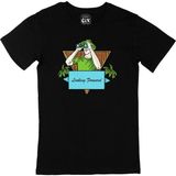 Cix Looking Forward Logolu Yuvarlak Yaka Siyah T-shirt