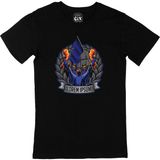 Cix Lorem Ipsum Logolu Yuvarlak Yaka Siyah T-shirt