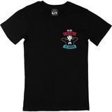 Cix Mavi Do Not Distrub Cep Logo Tasarımlı Siyah T-shirt