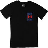 Cix Mavi Don't Quit The Game Cep Logo Tasarımlı Siyah T-shirt