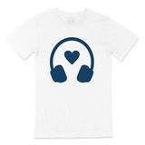 Cix Mavi Müzik Aşkı Beyaz T-shirt