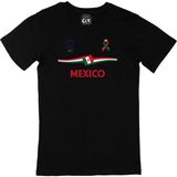 Cix Meksika Tokyo 2020 Olimpiyatları Siyah Erkek T-shirt