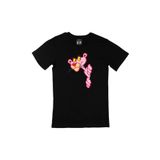 Cix Meraklı Pembe Panter Siyah Erkek T-shirt