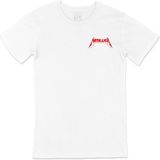Cix Metallica 3D Cep Logo Tasarımlı Beyaz Tişört