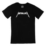 Cix Metallica Logolu Siyah Unisex T-shirt
