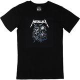 Cix Metallica Skull Siyah Tişört - 5XL
