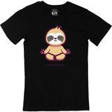 Cix Mindfulness Panda Baskılı Siyah Unisex T-shirt