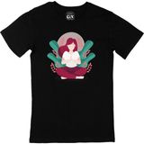 Cix Mindfulness Terapi Baskılı Siyah Unisex T-shirt