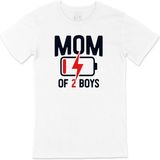 Cix Mom Of 2 Boys Erkek Annesi Tişört - L - Beyaz