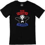 Cix Mor Do Not Distrub Baskılı Yuvarlak Yaka Siyah T-shirt