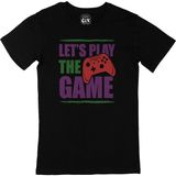 Cix Mor Lets Play The Game Yazılı Yuvarlak Yaka Siyah T-shirt