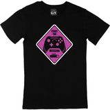 Cix Mor Start The Mission Yazılı Yuvarlak Yaka Siyah T-shirt