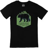 Cix Mountain Expedition Baskılı Siyah Unisex T-shirt